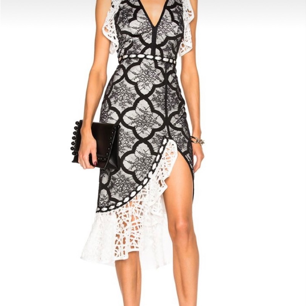 Alexis RARE black and white EMILY Dress